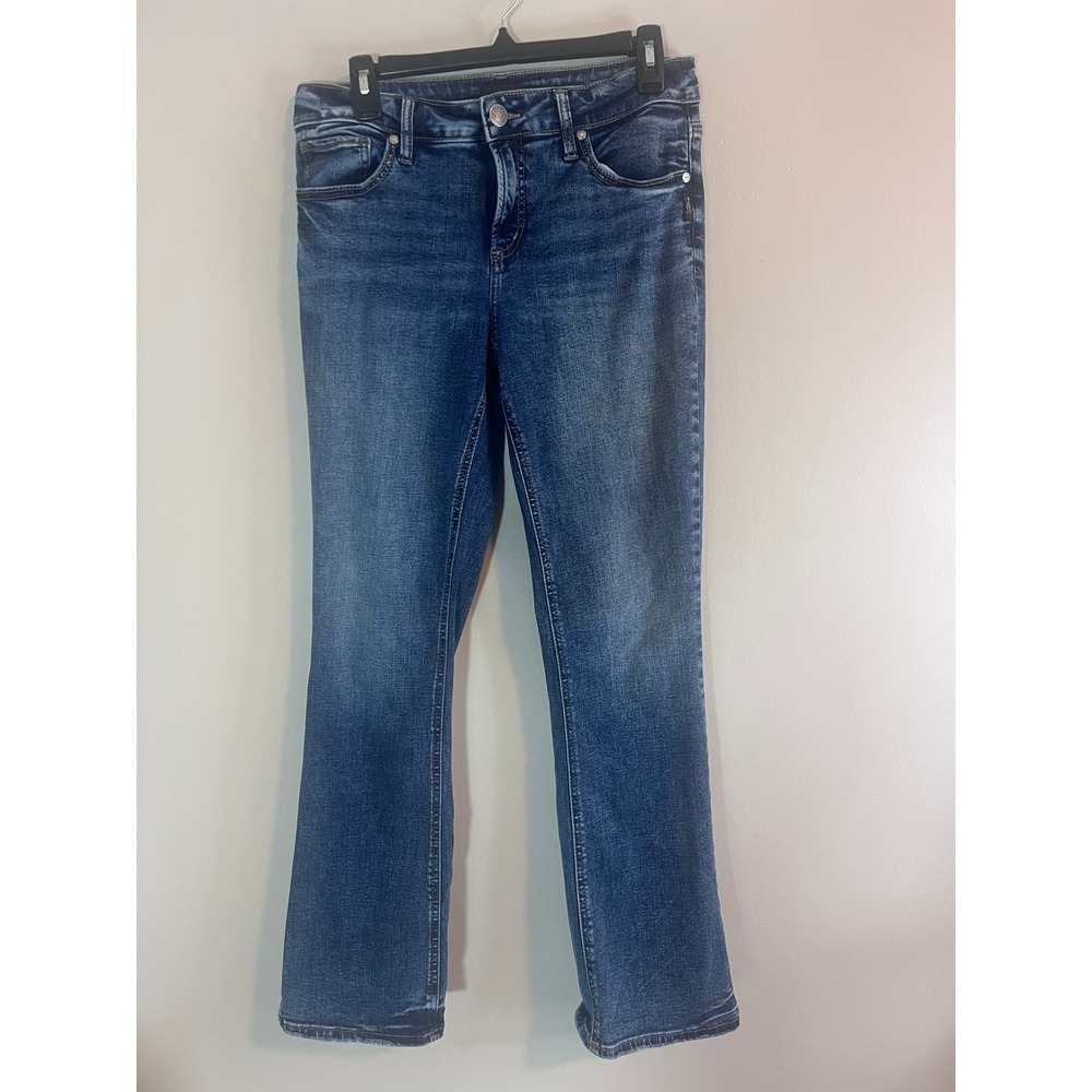 Silver Jeans Co Elyse Slim Boot Jeans Blue Mid Rise W28 L31 L03601EGX357